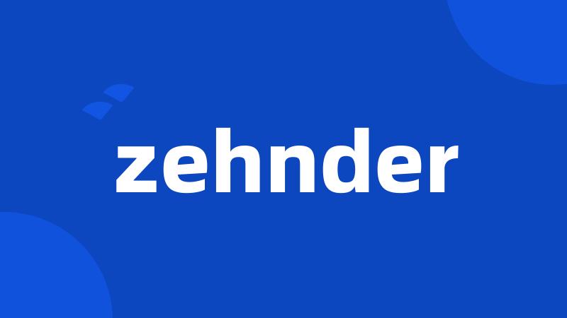 zehnder