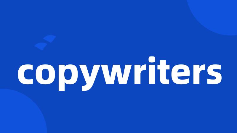 copywriters