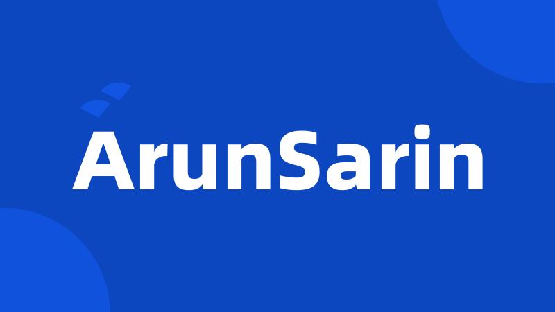 ArunSarin