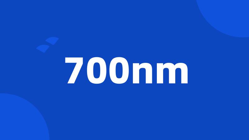 700nm