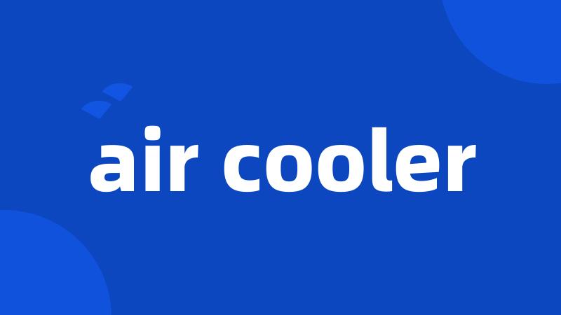 air cooler