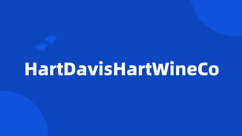 HartDavisHartWineCo