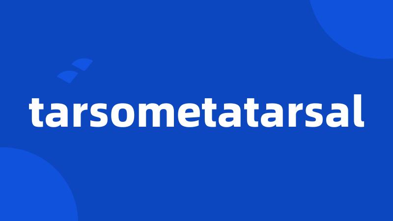 tarsometatarsal