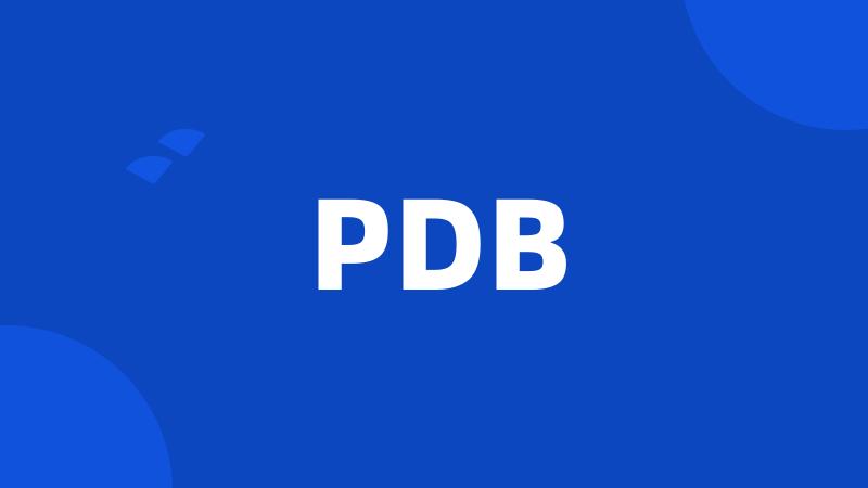 PDB