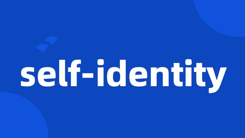 self-identity