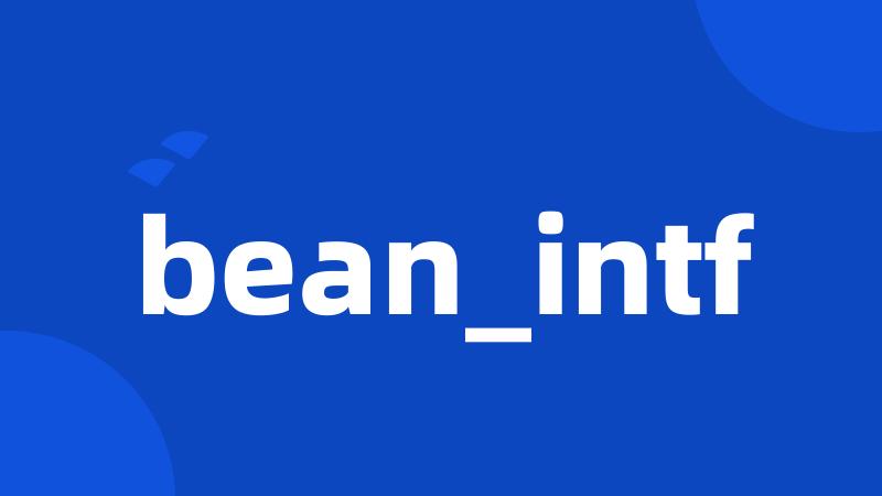 bean_intf