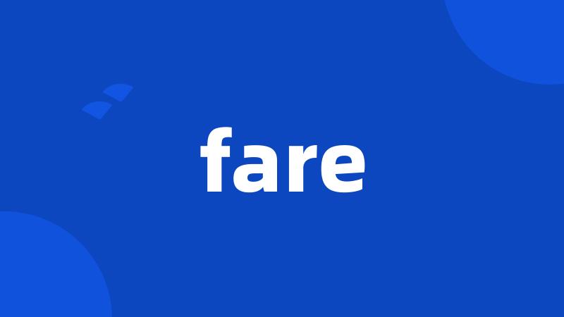 fare