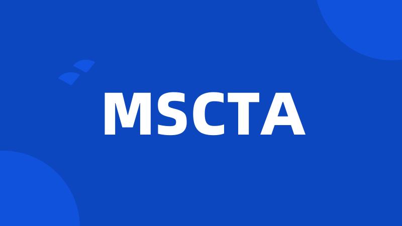 MSCTA