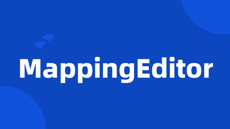 MappingEditor