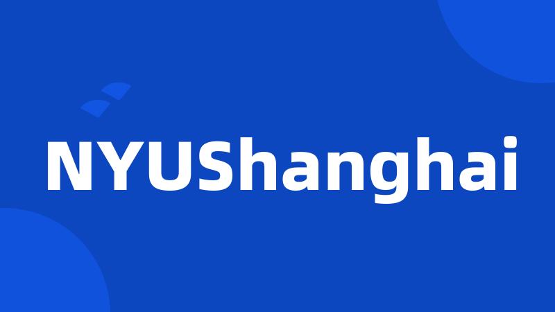 NYUShanghai