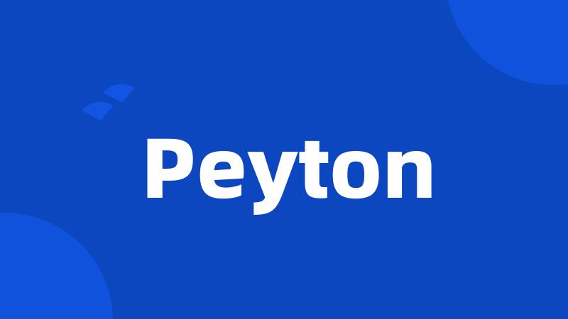 Peyton
