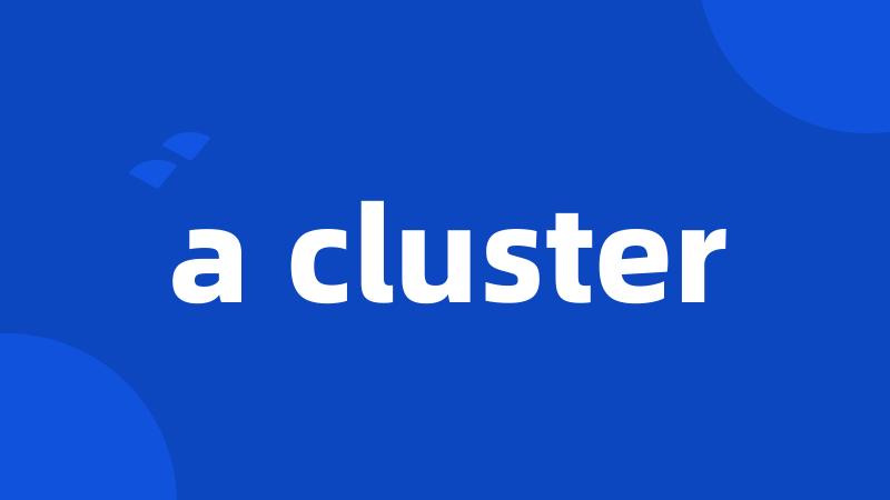 a cluster