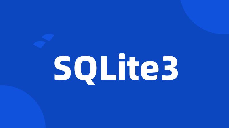 SQLite3