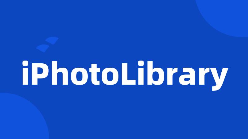 iPhotoLibrary