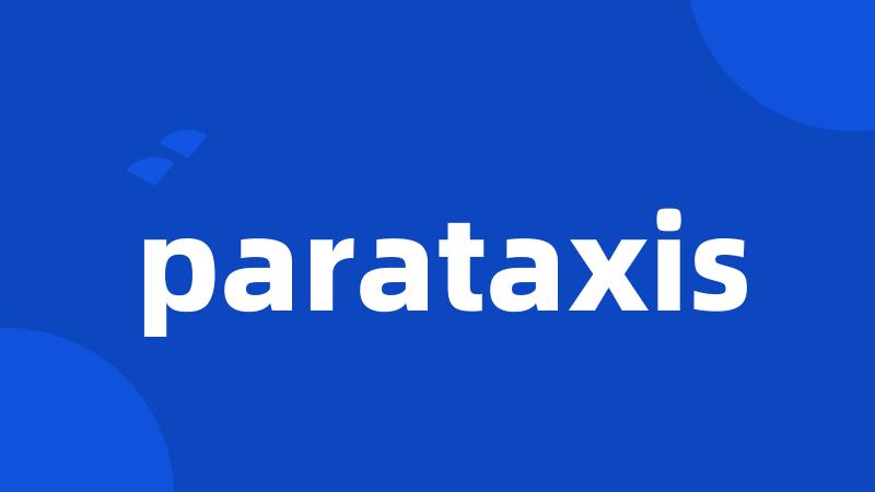 parataxis