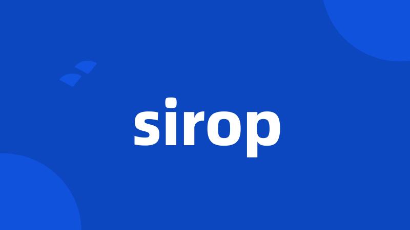 sirop