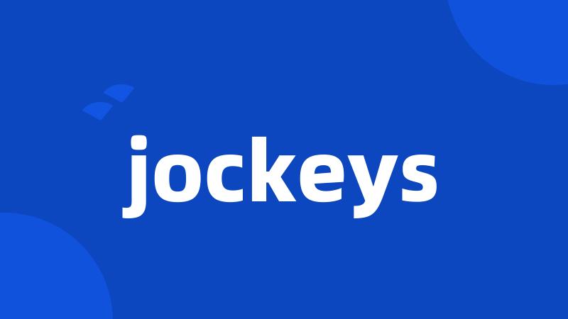 jockeys