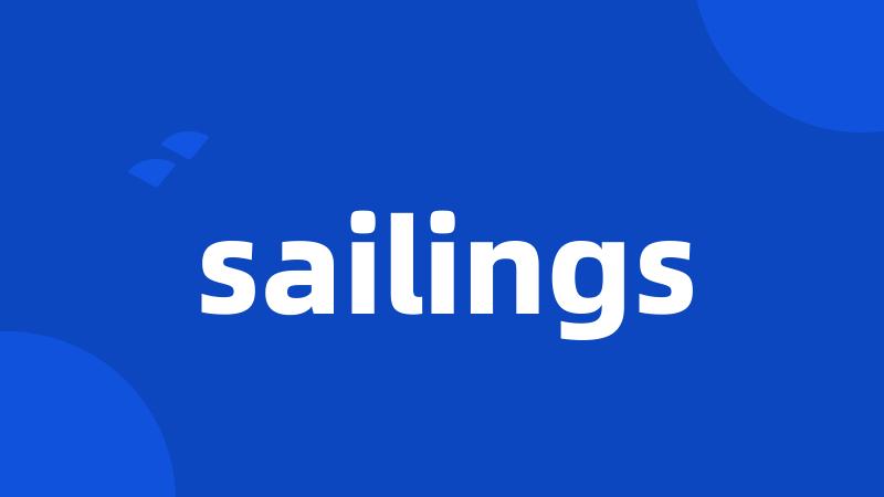 sailings