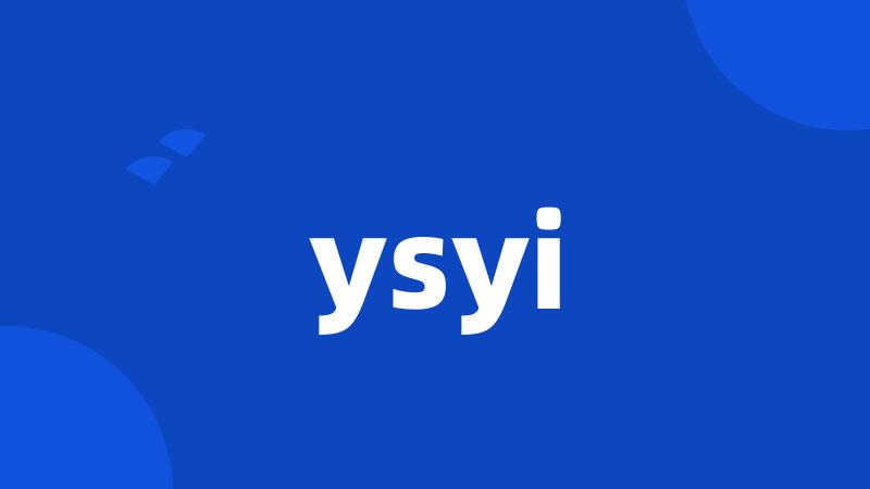 ysyi