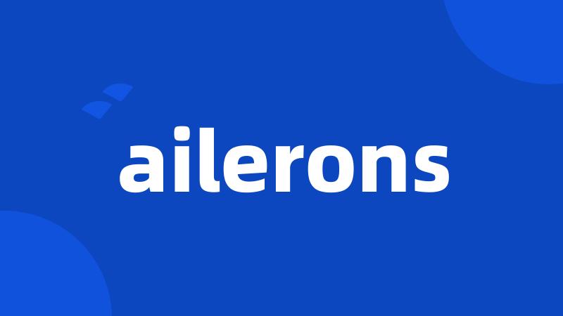 ailerons