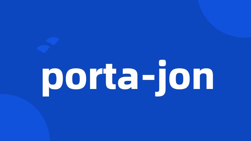 porta-jon