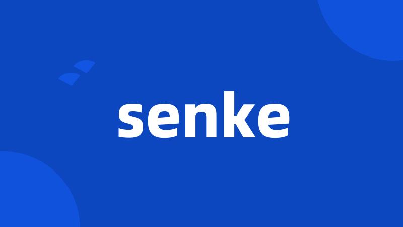 senke