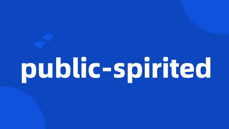 public-spirited