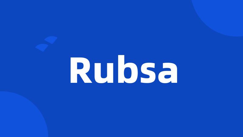 Rubsa