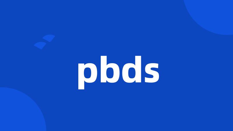 pbds