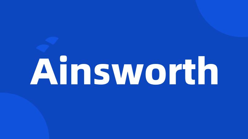 Ainsworth