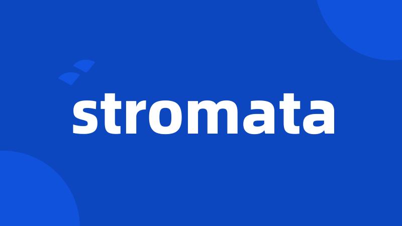 stromata