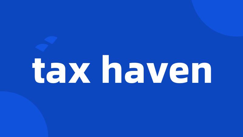 tax haven