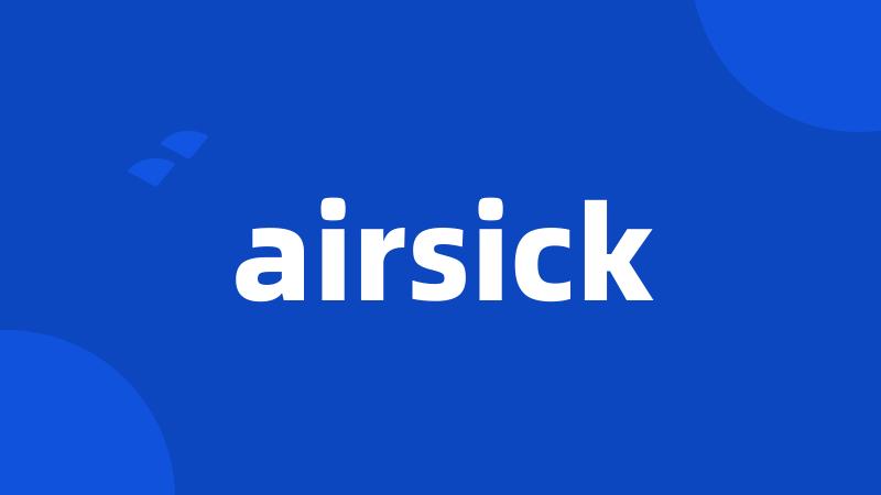 airsick