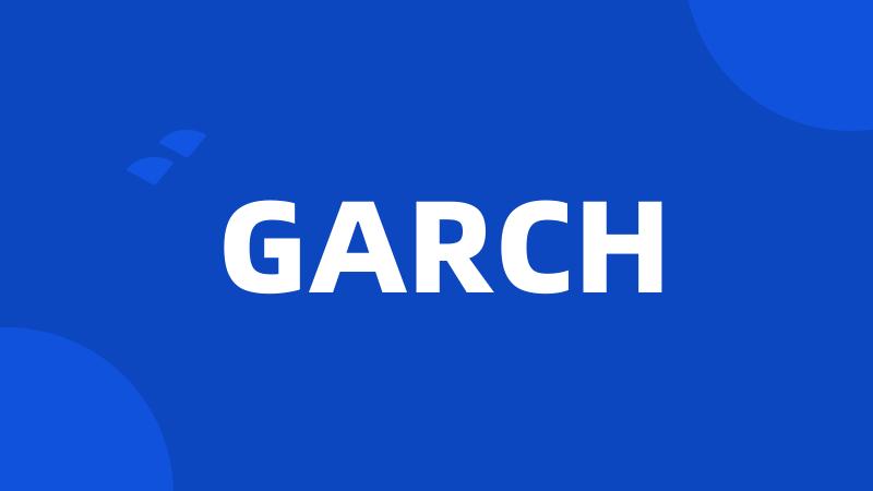 GARCH