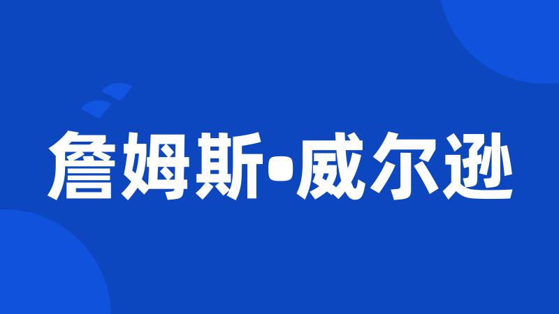 詹姆斯•威尔逊