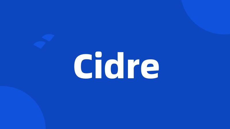 Cidre