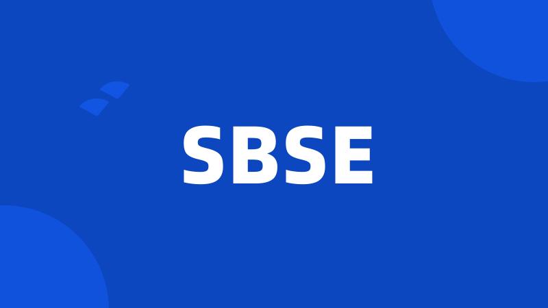 SBSE