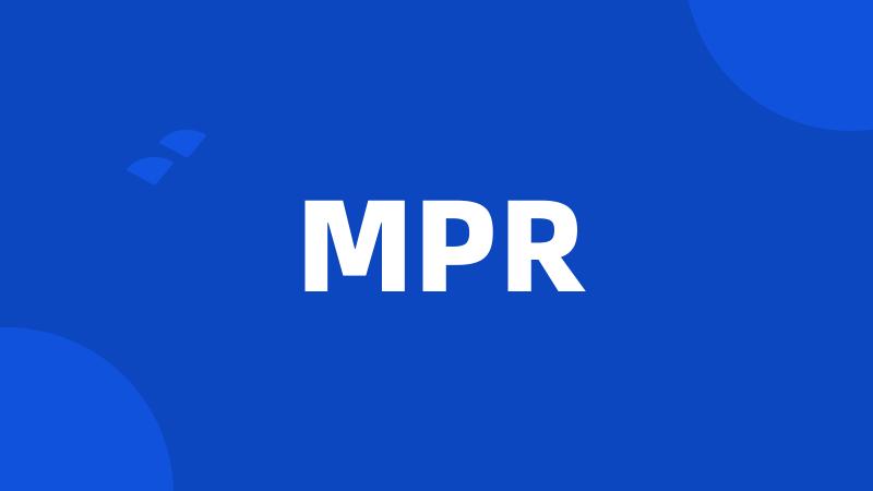 MPR