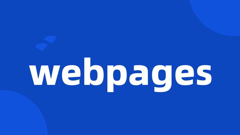 webpages