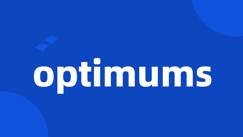 optimums