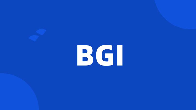 BGI