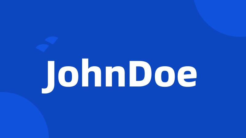 JohnDoe