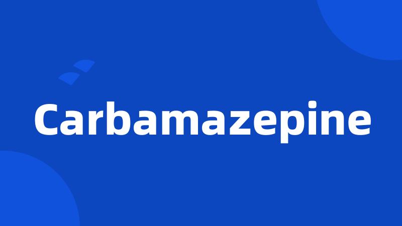 Carbamazepine