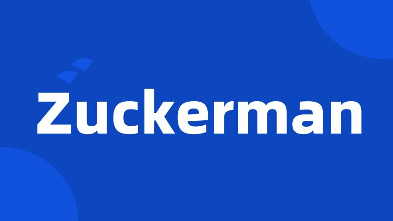 Zuckerman