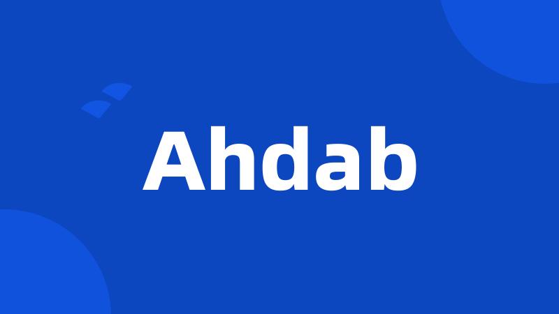 Ahdab