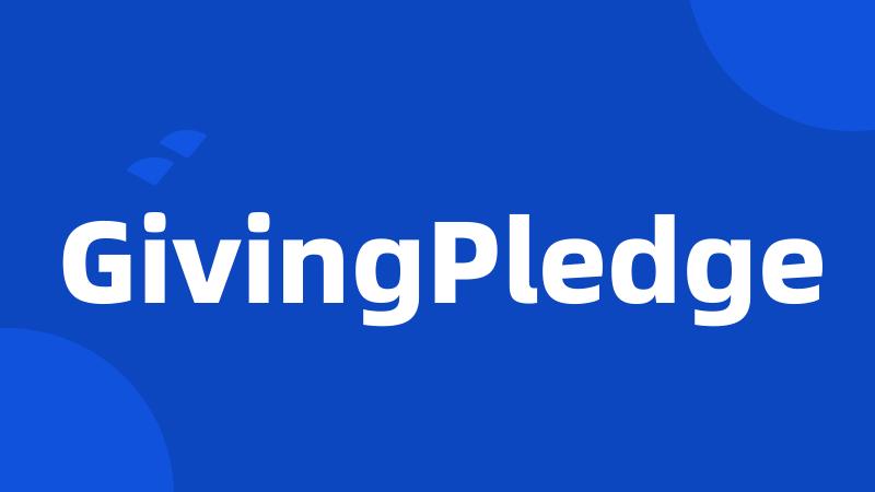 GivingPledge