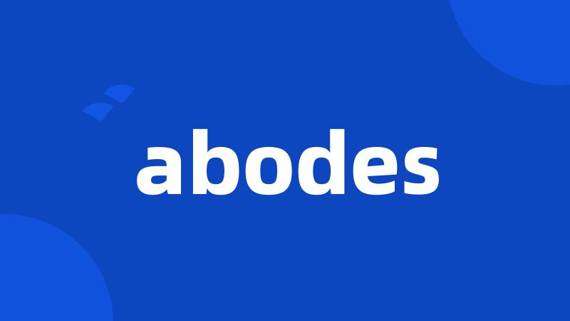 abodes