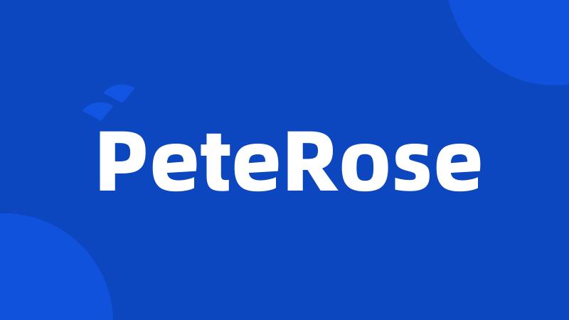 PeteRose