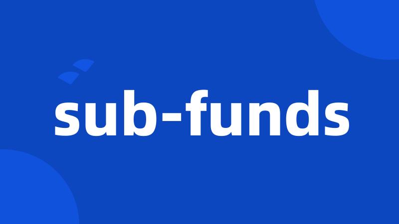 sub-funds