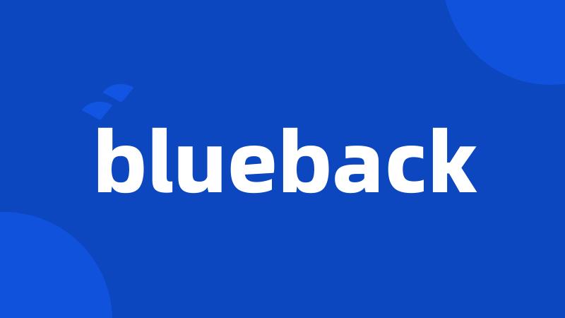 blueback